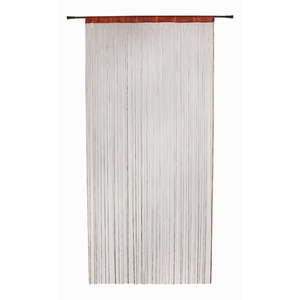 Hnedý záves do dverí 100x200 cm String – Mendola Fabrics vyobraziť
