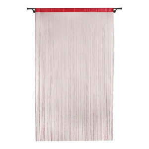 Červený záves do dverí 100x200 cm String – Mendola Fabrics vyobraziť