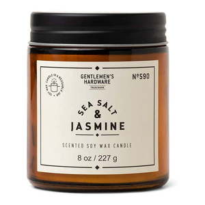 Vonná sójová sviečka doba horenia 48 h Sea Salt & Jasmine – Gentlemen's Hardware vyobraziť