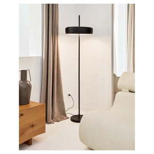 Čierna stojacia lampa s kovovým tienidlom (výška 183 cm) Francisca - Kave Home vyobraziť