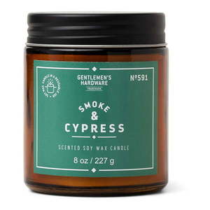 Vonná sójová sviečka doba horenia 48 h Smoke & Cypress – Gentlemen's Hardware vyobraziť