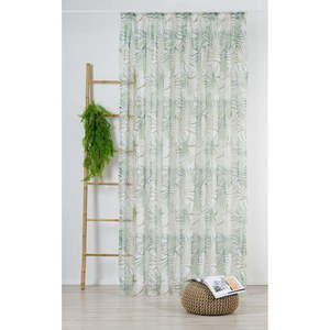 Zeleno-béžová záclona 300x260 cm Palmas – Mendola Fabrics vyobraziť