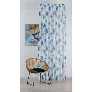 Bielo-modrá záclona 300x260 cm Mariola - Mendola Fabrics vyobraziť