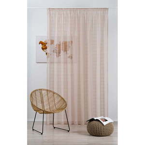 Béžová záclona 300x245 cm Leonida – Mendola Fabrics vyobraziť
