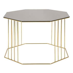 Konferenčný stolík v zlatej farbe ø 45 cm Octagon - Mauro Ferretti vyobraziť