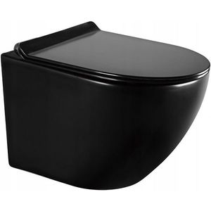 MEXEN - Lena Závesná WC misa vrátane sedátka s slow-slim, Duroplastu, čierna 30224070 vyobraziť