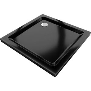 MEXEN - Flat Sprchová vanička štvorcová slim 100 x 100, čierna 40701010 vyobraziť