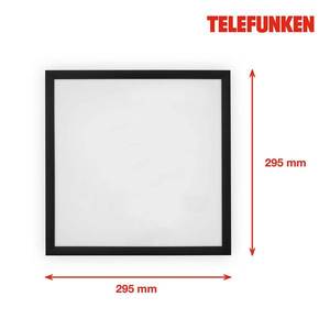 Telefunken LED panel Magic Fully čierna CCT RGB 30 x 30 cm vyobraziť
