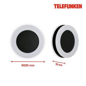 Telefunken Telefunken Rixi vonkajšie LED svietidlo, čierna vyobraziť