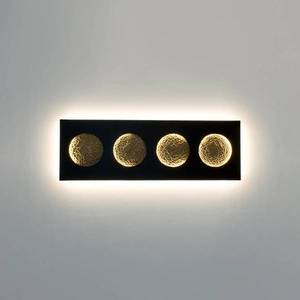 Holländer Nástenné LED svetlo Fasi Della Luna, čierna/zlatá vyobraziť