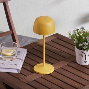 Lindby Lindby Arietty stolová LED lampa s batériou, žltá vyobraziť