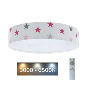 LED Stmievateľné svietidlo GALAXY KIDS LED/24W/230V hviezdičky biela/ružová/šedá +DO vyobraziť