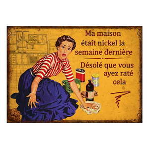 Kovová ceduľa Antic Line Maison Michel, 21 x 15 cm vyobraziť