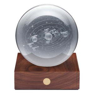Tmavohnedá stmievateľná stolová lampa so skleneným tienidlom (výška 12 cm) Amber – Gingko vyobraziť