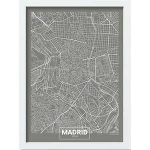 Plagát v ráme 40x55 cm Madrid – Wallity vyobraziť