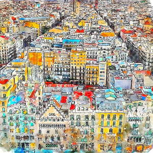 Obraz 90x90 cm Barcelona – Fedkolor vyobraziť