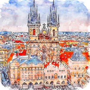 Obraz 50x50 cm Prague – Fedkolor vyobraziť