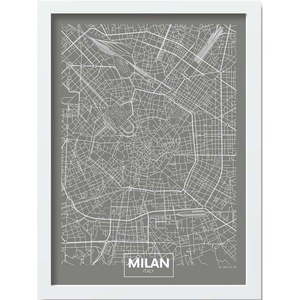 Plagát v ráme 40x55 cm Milan – Wallity vyobraziť