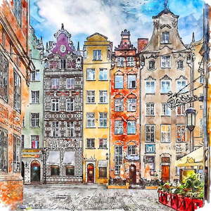 Obraz 50x50 cm Gdansk – Fedkolor vyobraziť
