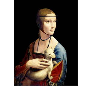 Obraz - reprodukcia 30x40 cm Lady with Ermine, Leonardo Da Vinci – Fedkolor vyobraziť
