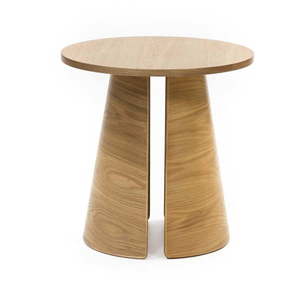 Okrúhly odkladací stolík v dekore duba ø 50 cm Cep – Teulat vyobraziť