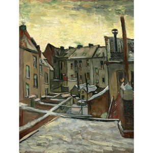 Obraz - reprodukcia 50x70 cm Houses Seen from the Back, Vincent van Gogh – Fedkolor vyobraziť