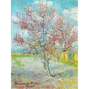 Obraz - 50x70 cm reprodukcia Pink Peach Trees, Vincent van Gogh – Fedkolor vyobraziť