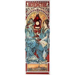 Obraz - reprodukcia 30x90 cm Benedictine, Alfons Mucha – Fedkolor vyobraziť