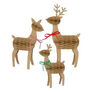 Vianočné figúrky v súprave 3 ks Reindeer Family – Meri Meri vyobraziť