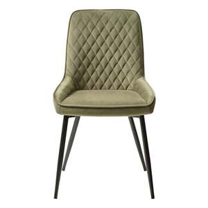Zelená zamatová jedálenská stolička Milton – Unique Furniture vyobraziť