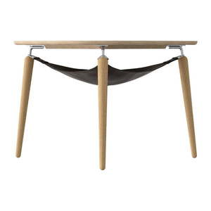 Okrúhly konferenčný stolík z dubového dreva v prírodnej farbe ø 80 cm Hang Out – UMAGE vyobraziť