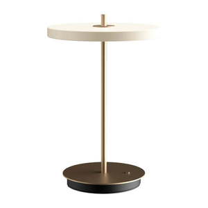Biela LED stolová lampa so stmievačom s kovovým tienidlom (výška 31 cm) Asteria Move – UMAGE vyobraziť