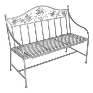 Sivá kovová záhradná lavica Talin - Garden Pleasure vyobraziť
