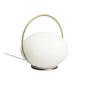LED stolová lampa v bielo-zlatej farbe (výška 19 cm) Orbit – UMAGE vyobraziť