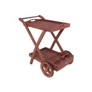 Záhradný servírovací vozík z eukalyptového dreva Garden Pleasure Toledo vyobraziť