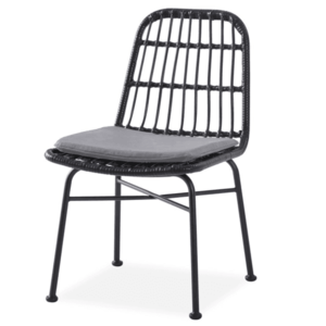 Sconto Jedálenská stolička SCK-401 čierna/sivá vyobraziť