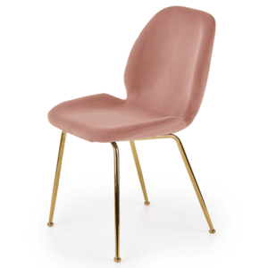 Sconto Jedálenská stolička SCK-381 ružová/zlatá vyobraziť