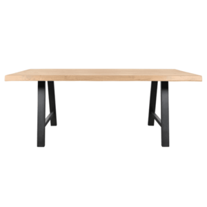 Sconto Jedálenský stôl AMAYA AN dub/kov, šírka 180 cm, prírodná hrana vyobraziť