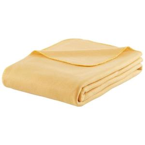 Fleecová deka Felicity, 140/200cm, Žltá vyobraziť