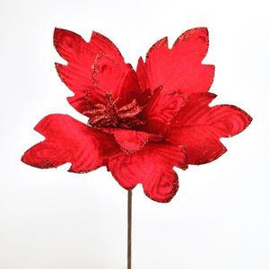 Kvet poinsettie červená zápich, pr. 30 cm vyobraziť