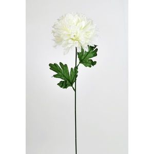 Umelá kvetina Chryzantéma 50 cm, biela vyobraziť