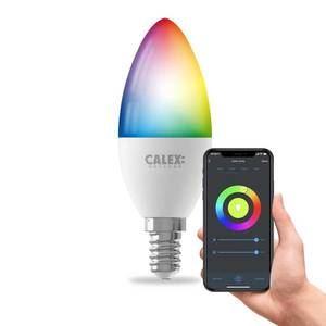 Calex Calex Smart LED sviečka E14 B35 4, 9W CCT RGB vyobraziť