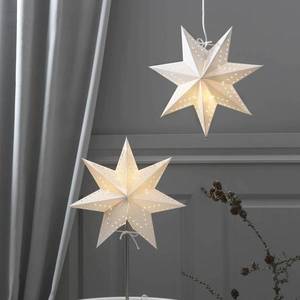 STAR TRADING Papierová hviezda Bobo, 7-cípa v bielej Ø 34 cm vyobraziť