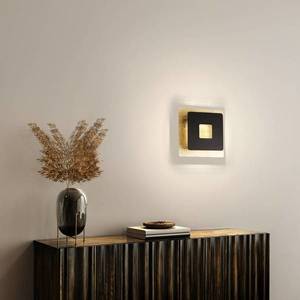 FISCHER & HONSEL LED svetlo Hennes, 18x18 cm, lístkové zlato/čierna vyobraziť