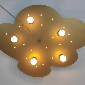 Niermann Standby Stropné svietidlo Wolke, zlatá, 5-pl. 20 LED bodov vyobraziť