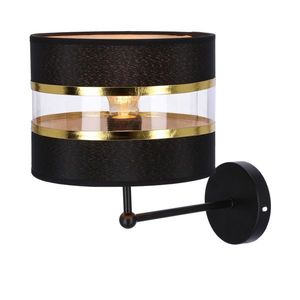 Candellux Čierno-zlaté nástenné svietidlo Andy pre žiarovku 1x E27 21-06134 vyobraziť