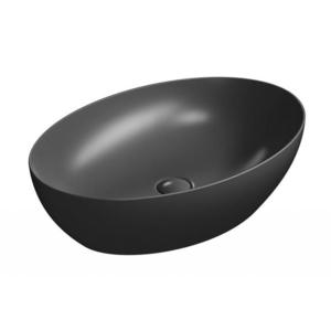 GSI - PURA keramické umývadlo na dosku 60x42cm, čierna matná 884226 vyobraziť