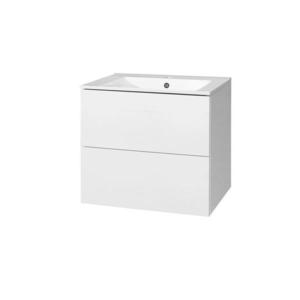 MEREO - Aira, kúpeľňová skrinka s keramickým umývadlom 61 cm, biela CN710 vyobraziť
