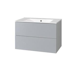 MEREO - Aira, koupelnová skříňka s keramickým umyvadlem 101 cm, šedá CN731 vyobraziť