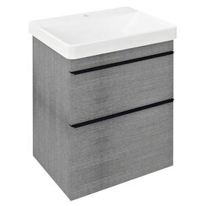 SAPHO - SITIA umývadlová skrinka 56, 4x70x44, 2cm, 2x zásuvka, dub strieborný SI060-1111 vyobraziť